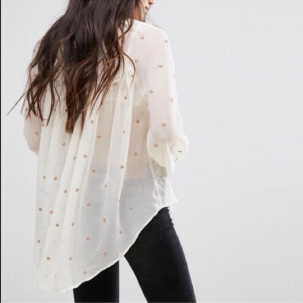 Free people ready to run sheer blouse - Picture 2 of 12